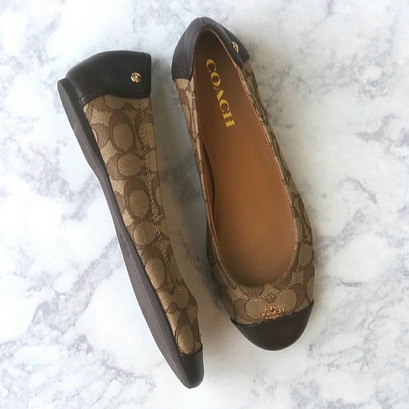Coach Shoes - New!!!! Coach Outline Signature Slip-On Flats